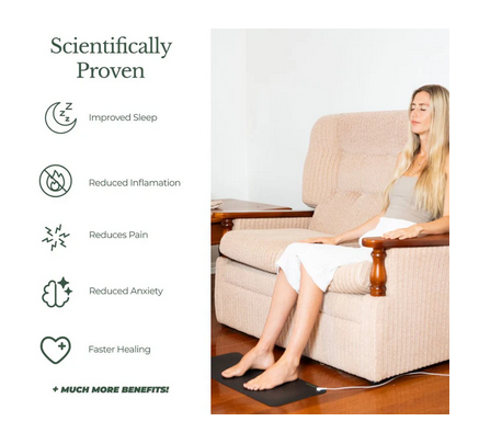 Exclusivius Ltd presents the health critical anti-inflammatory grounding foot mat from Down to Ground